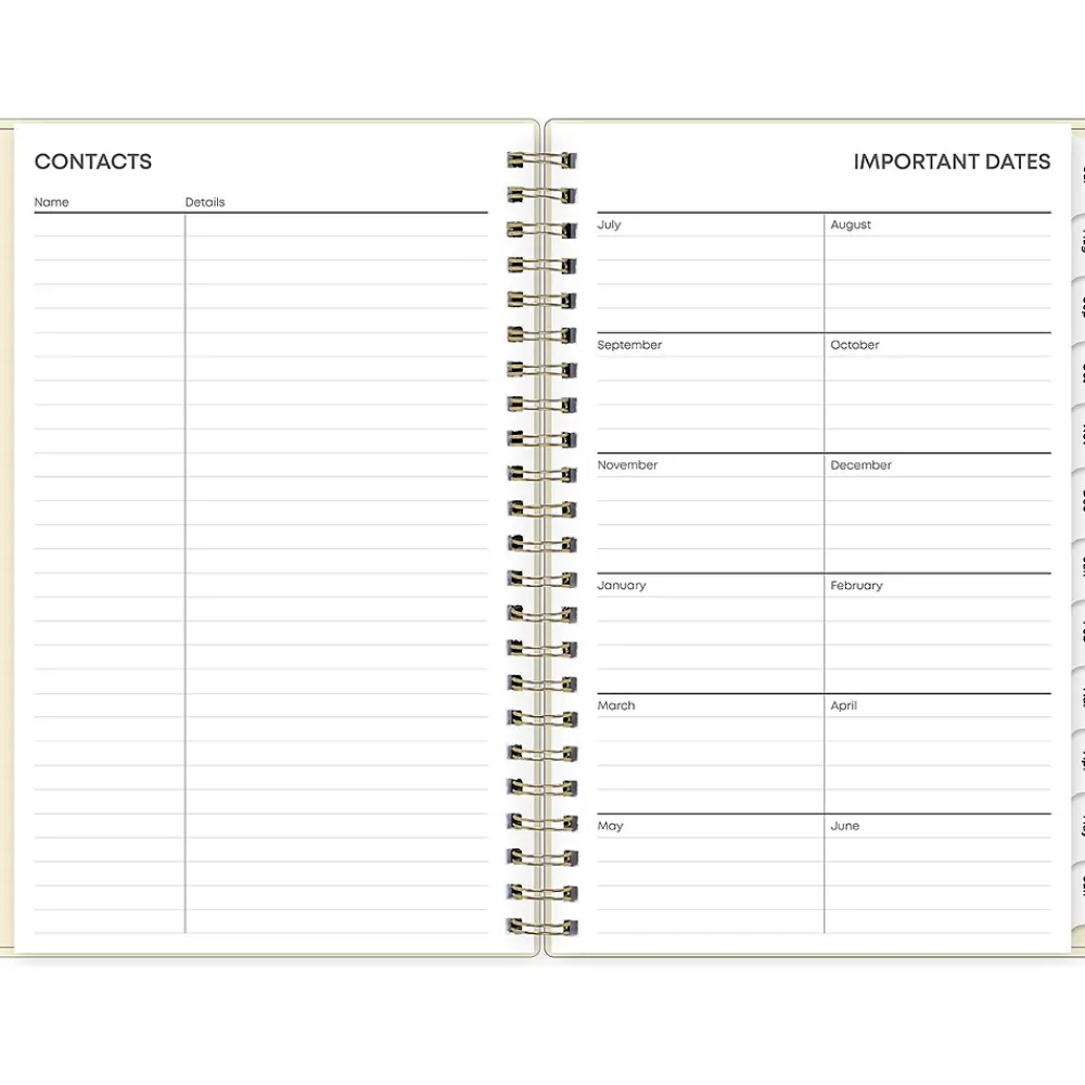Academic Planners|Blue Sky 2024-2025 Junie 5" x 8" Weekly & Monthly Academic Planner, Plastic Cover, Multicolor (146866)