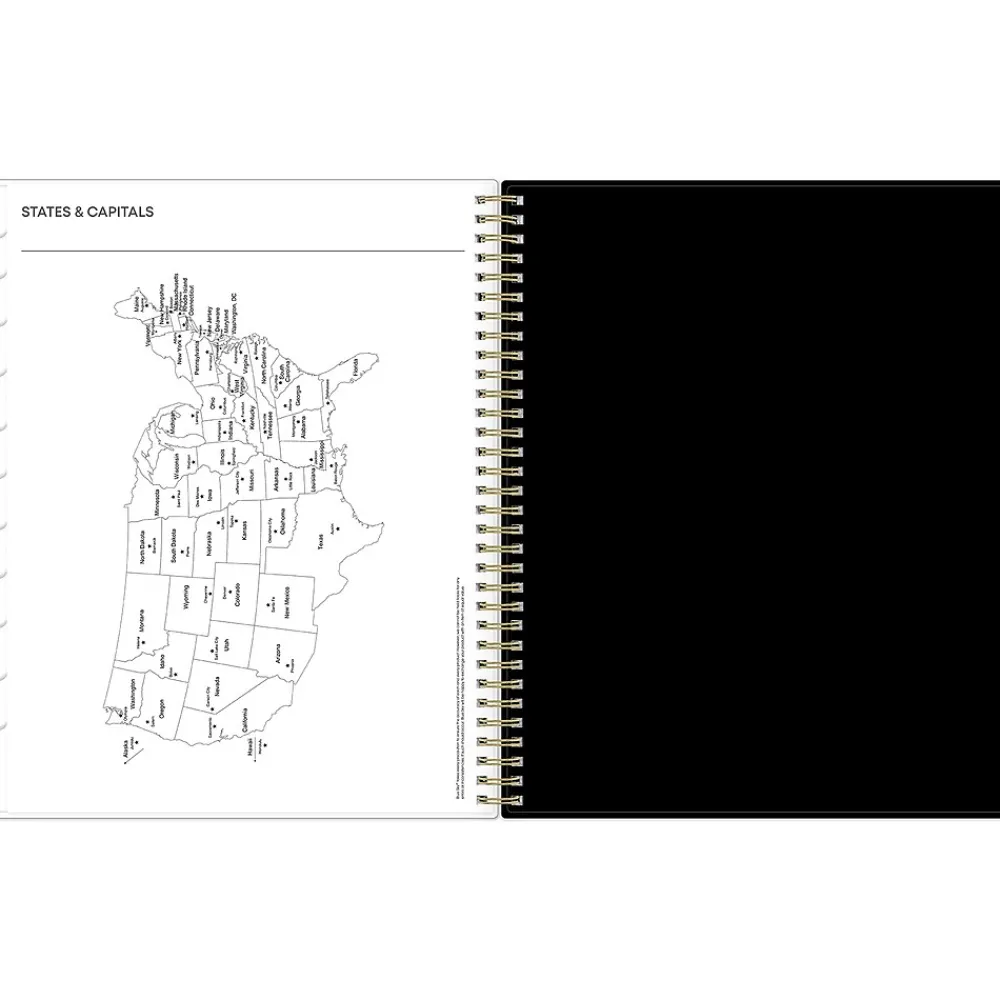 2025 Planners|Blue Sky 2025 Katya 8.5" x 11" Weekly & Monthly Planner, Plastic Cover, Brown/Black (152483)