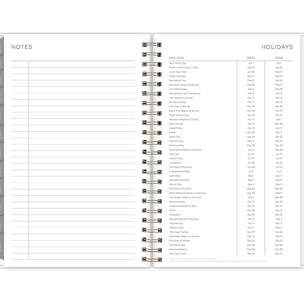 2025 Planners|Blue Sky 2025 Kelly Ventura Mimosa 5" x 8" Weekly & Monthly Planner, Plastic Cover, Yellow/White (149061-25)