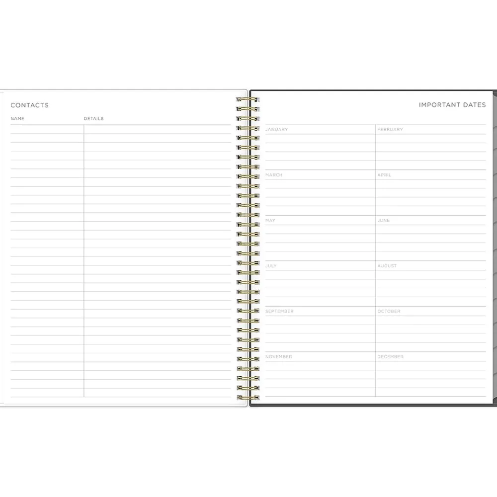 2025 Planners|Blue Sky 2025 Kelly Ventura Midnight Garden 8.5" x 11" Weekly & Monthly Planner, Plastic Cover, Multicolor (140944-25)