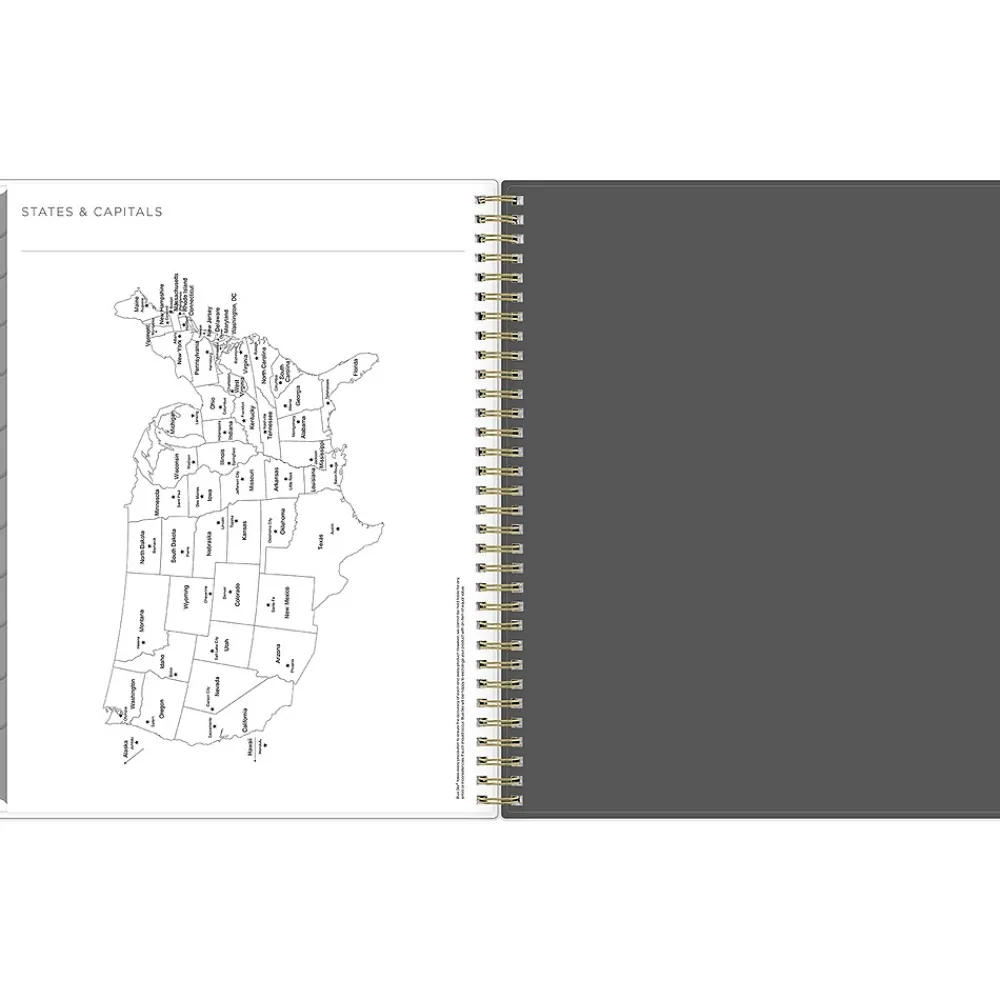 2025 Planners|Blue Sky 2025 Kelly Ventura Midnight Garden 8.5" x 11" Weekly & Monthly Planner, Plastic Cover, Multicolor (140944-25)