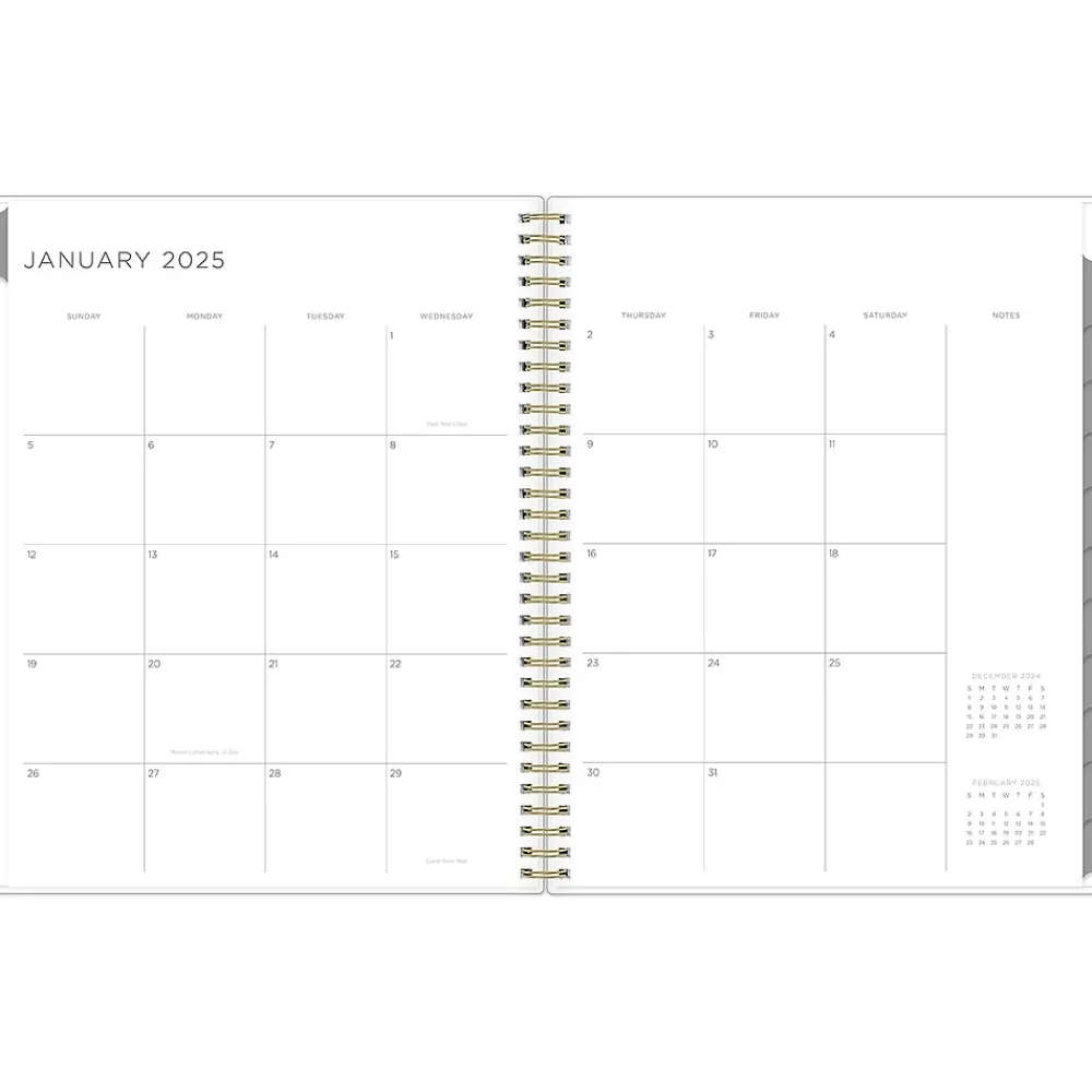 2025 Planners|Blue Sky 2025 Kelly Ventura Mimosa 8.5" x 11" Weekly & Monthly Planner, Plastic Cover, Yellow/White (149059-25)