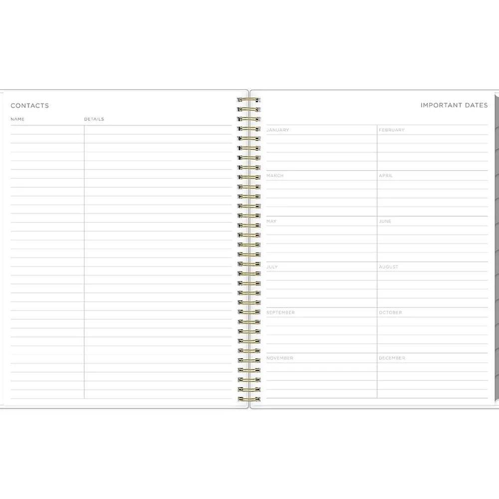 2025 Planners|Blue Sky 2025 Kelly Ventura Mimosa 8.5" x 11" Weekly & Monthly Planner, Plastic Cover, Yellow/White (149059-25)