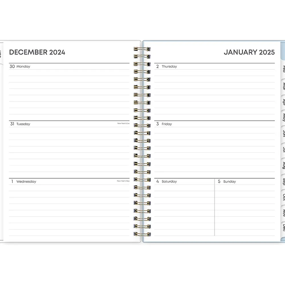 2025 Planners|Blue Sky 2025 Kiera 5.88" x 8.63" Weekly & Monthly Planner, Plastic Cover, Multicolor (152469)