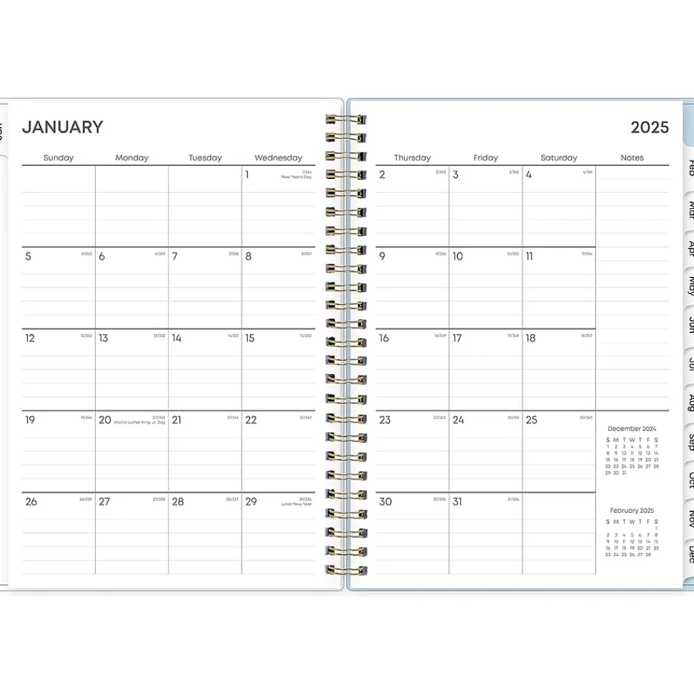 2025 Planners|Blue Sky 2025 Kiera 5.88" x 8.63" Weekly & Monthly Planner, Plastic Cover, Multicolor (152469)