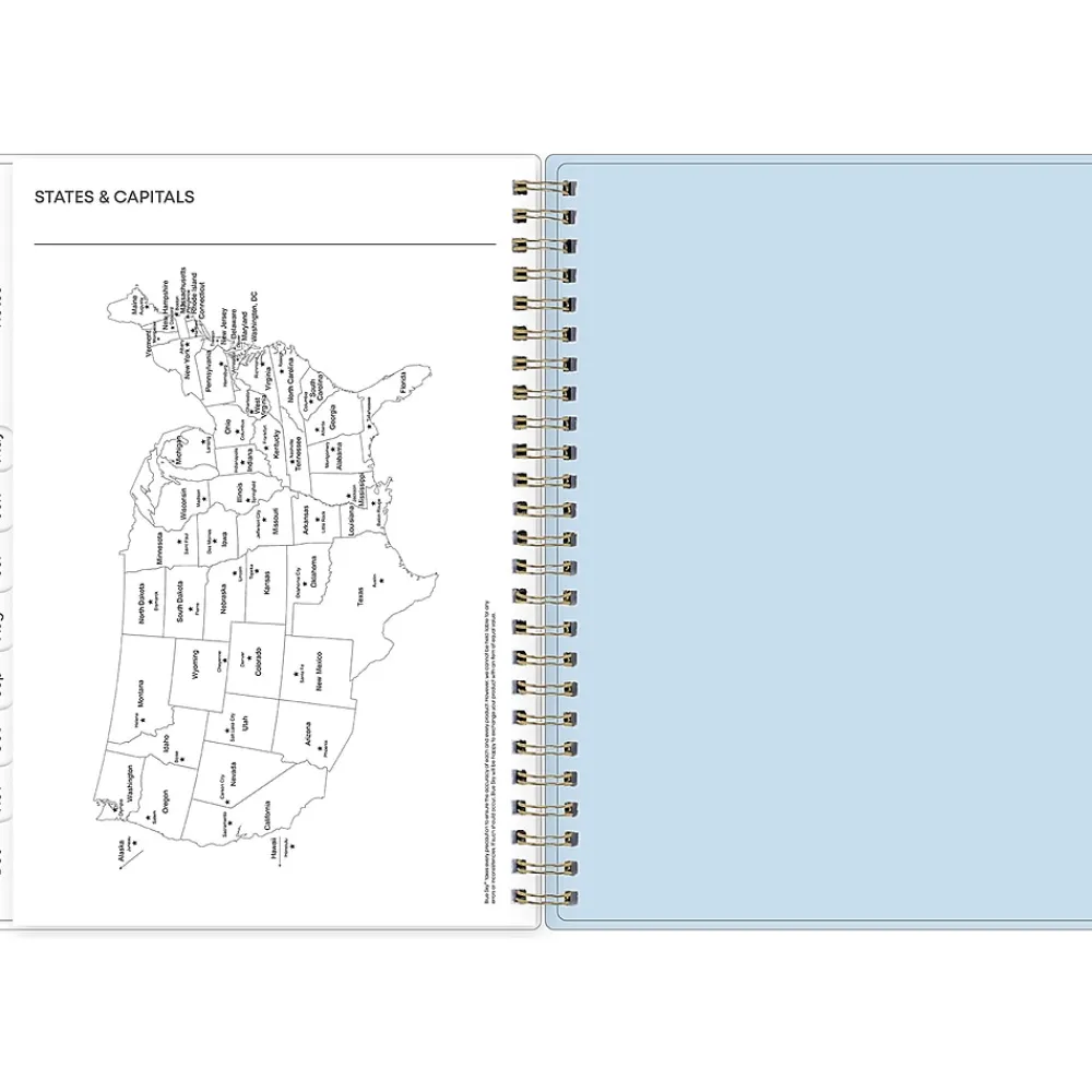 2025 Planners|Blue Sky 2025 Kiera 5.88" x 8.63" Weekly & Monthly Planner, Plastic Cover, Multicolor (152469)
