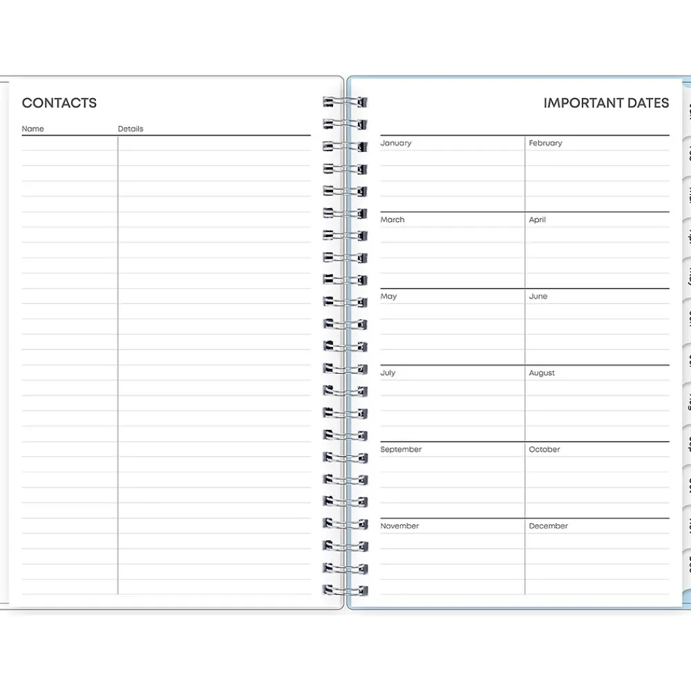 2025 Planners|Blue Sky 2025 Larah Blue 5" x 8" Weekly & Monthly Planner, Plastic Cover, Multicolor (152264)