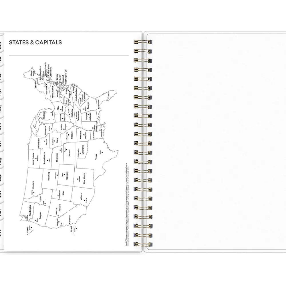 2025 Planners|Blue Sky 2025 Laurel 5" x 8" Weekly & Monthly Planner, Plastic Cover, Multicolor (135895-25)