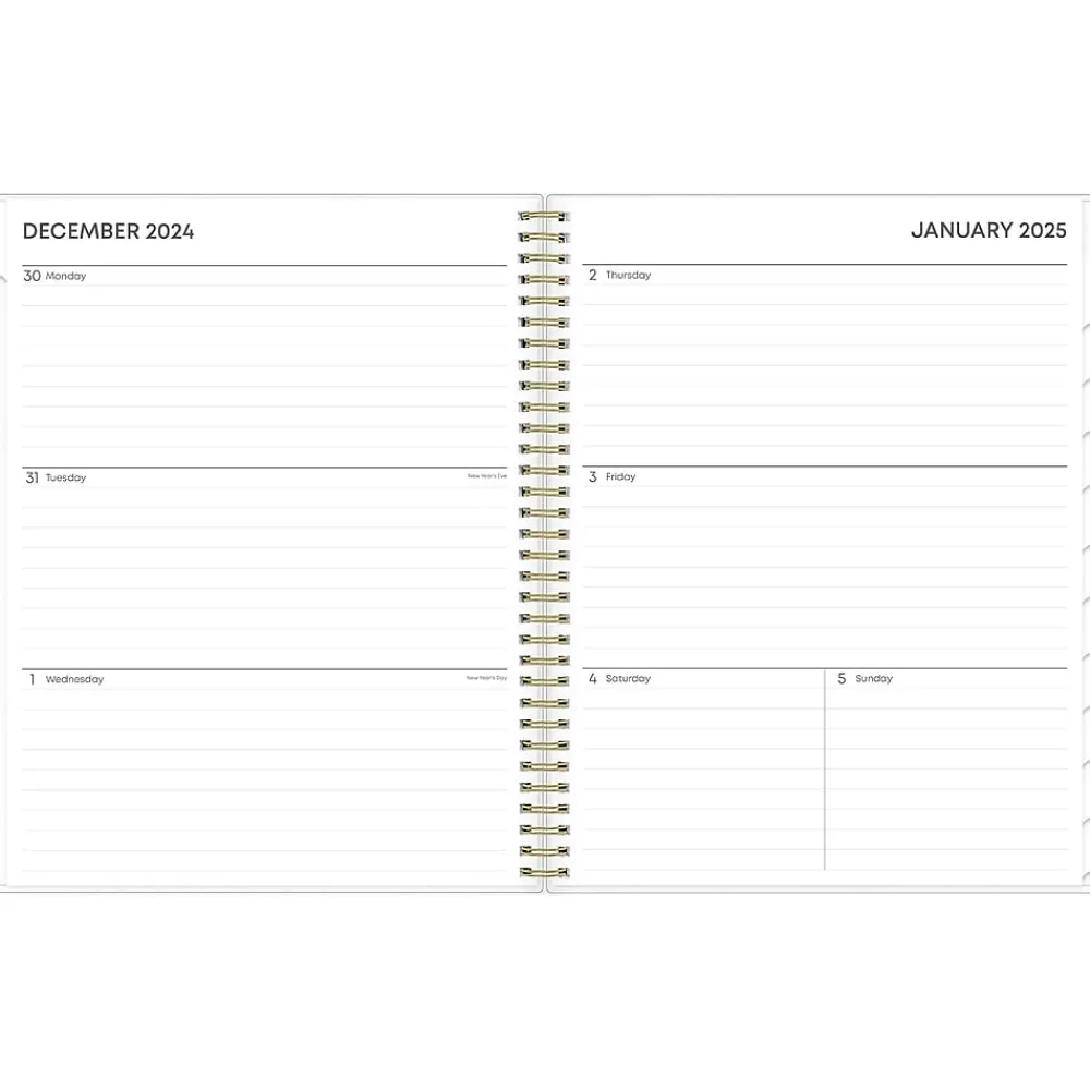 2025 Planners|Blue Sky 2025 Laurel 8.5" x 11" Weekly & Monthly Planner, Plastic Cover, Mint Green (135842-25)