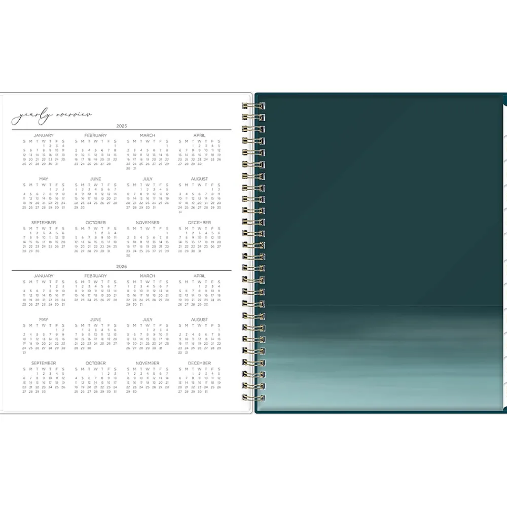 2025 Planners|Blue Sky 2025 Life-Note It Marina 7" x 9" Weekly & Monthly Planner, Plastic Cover, Blue (139480-25)