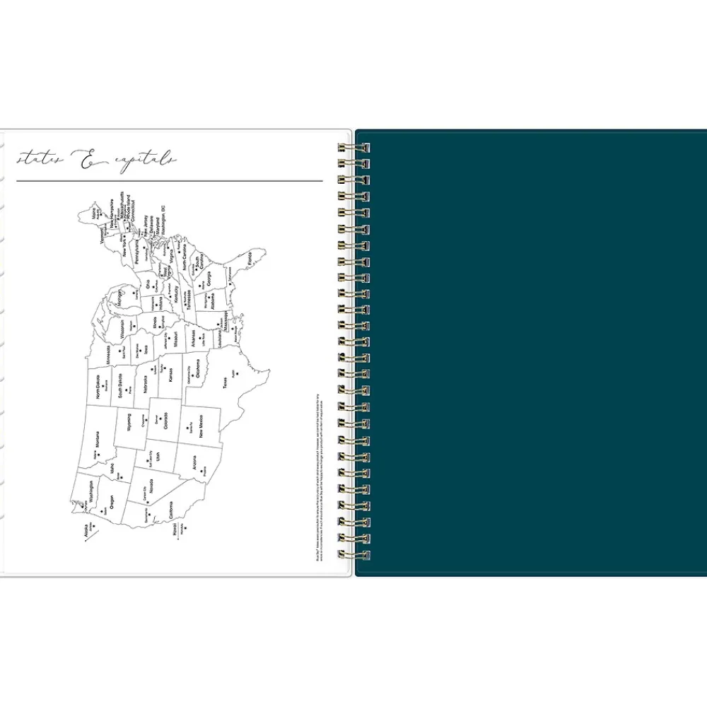 2025 Planners|Blue Sky 2025 Life-Note It Marina 7" x 9" Weekly & Monthly Planner, Plastic Cover, Blue (139480-25)