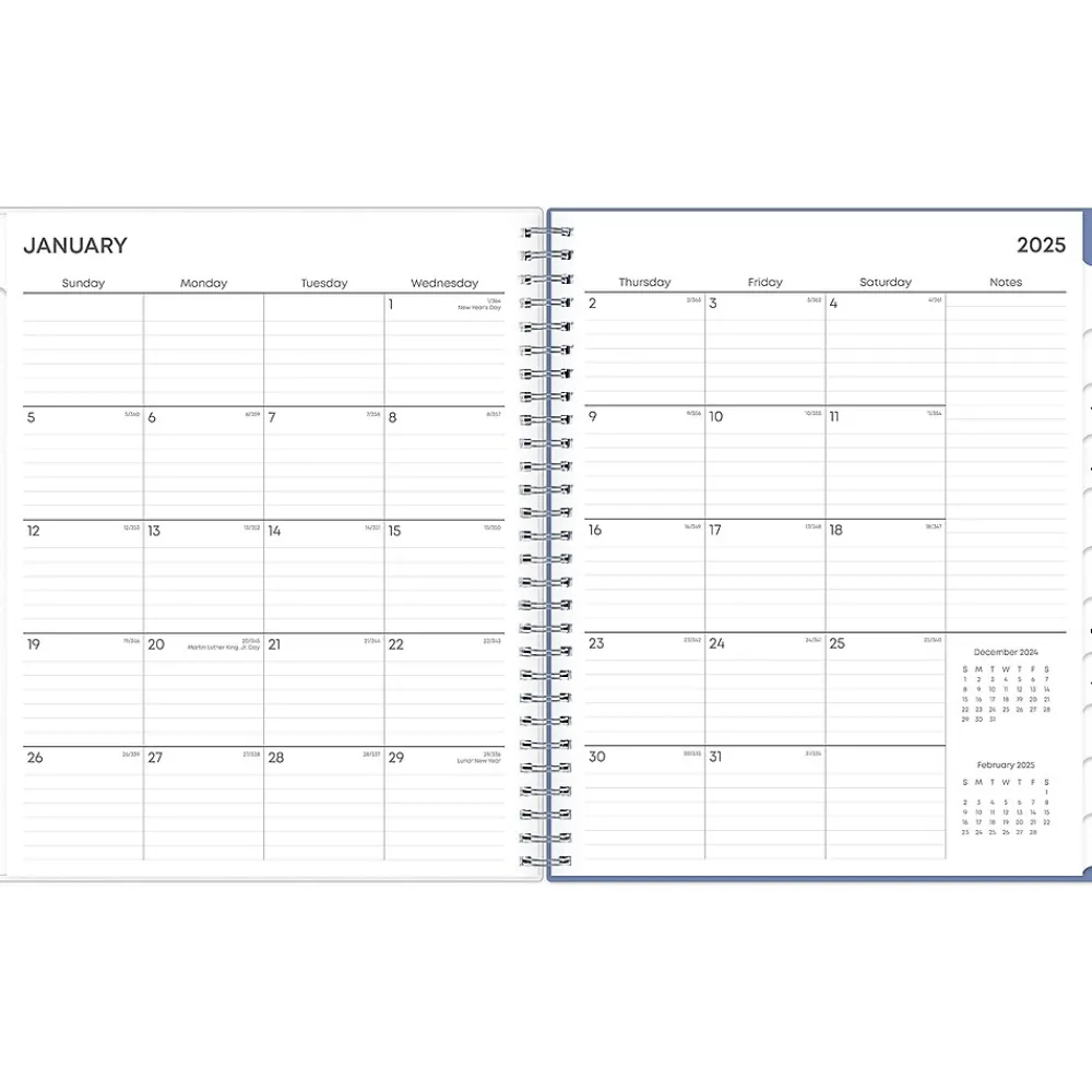 2025 Planners|Blue Sky 2025 Lindley 8" x 10" Monthly Planner, Plastic Cover, Multicolor (101582-25)