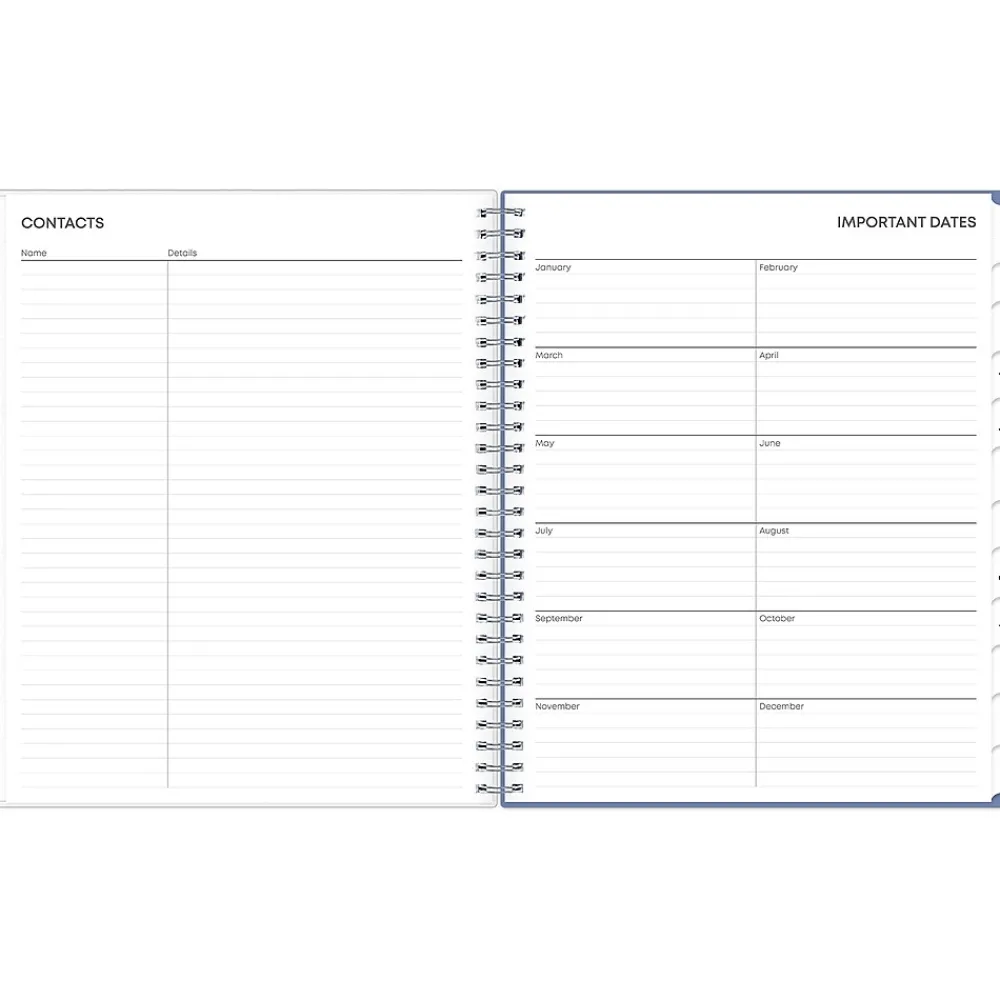 2025 Planners|Blue Sky 2025 Lindley 8" x 10" Monthly Planner, Plastic Cover, Multicolor (101582-25)