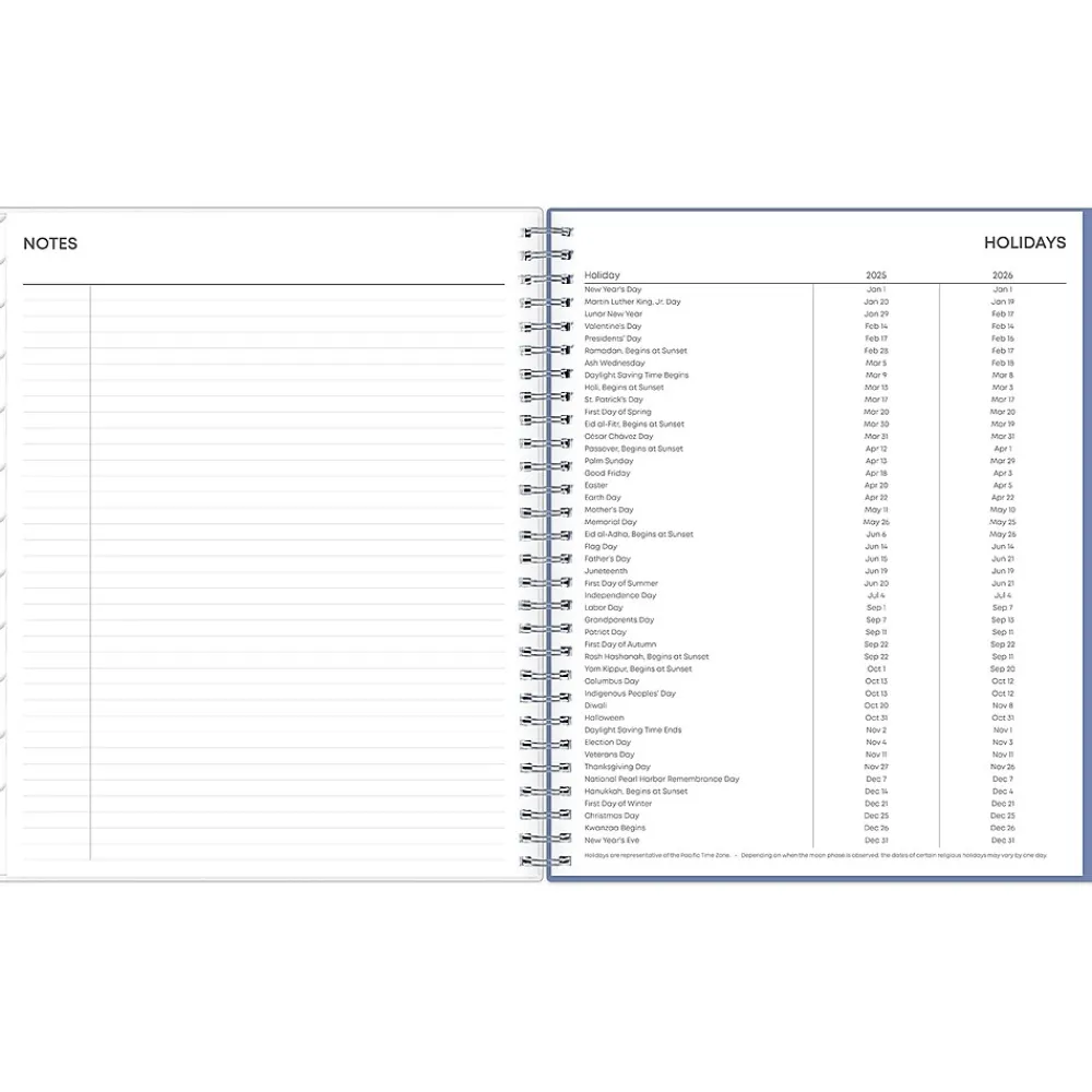 2025 Planners|Blue Sky 2025 Lindley 8" x 10" Monthly Planner, Plastic Cover, Multicolor (101582-25)