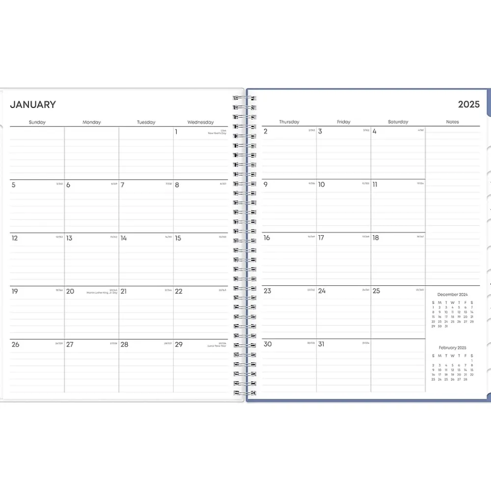 2025 Planners|Blue Sky 2025 Lindley 8.5" x 11" Weekly & Monthly Planner, Plastic Cover, Multicolor (100654-25)