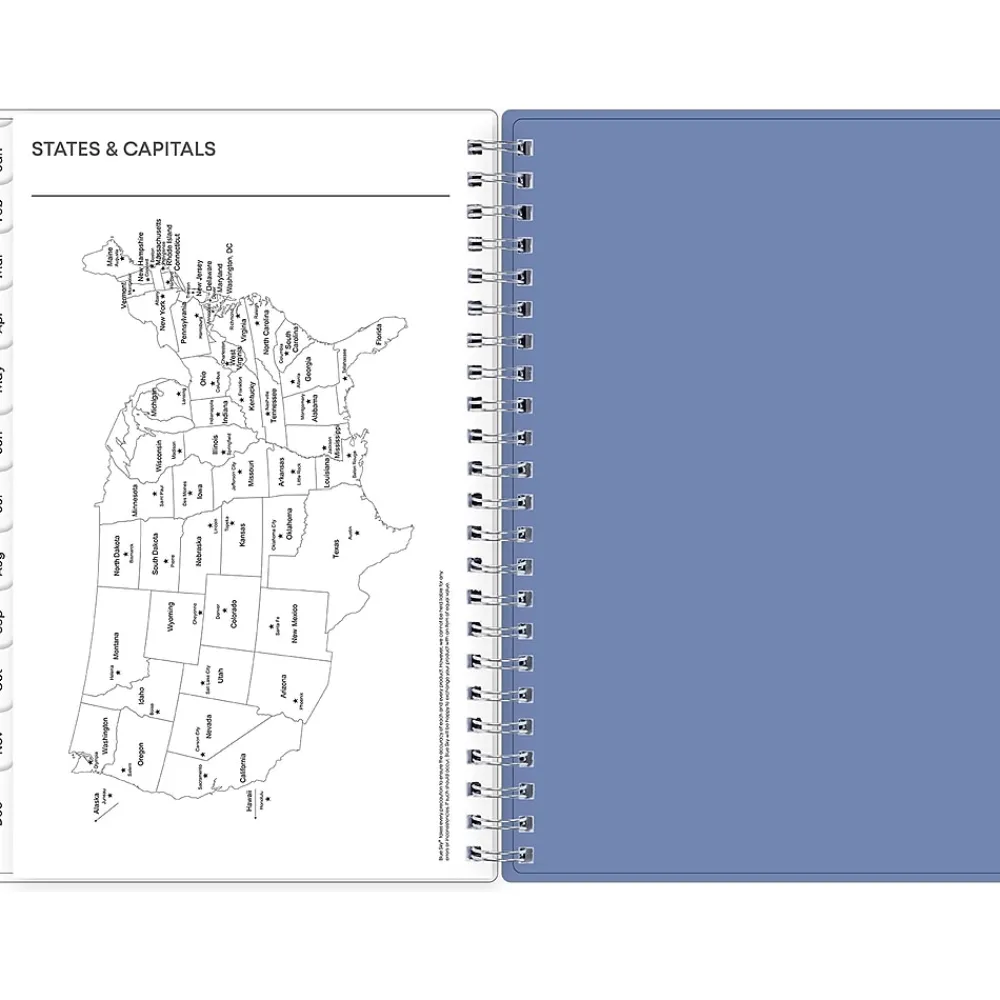 2025 Planners|Blue Sky 2025 Lindley 5" x 8" Weekly & Monthly Planner, Plastic Cover, Multicolor (101579-25)