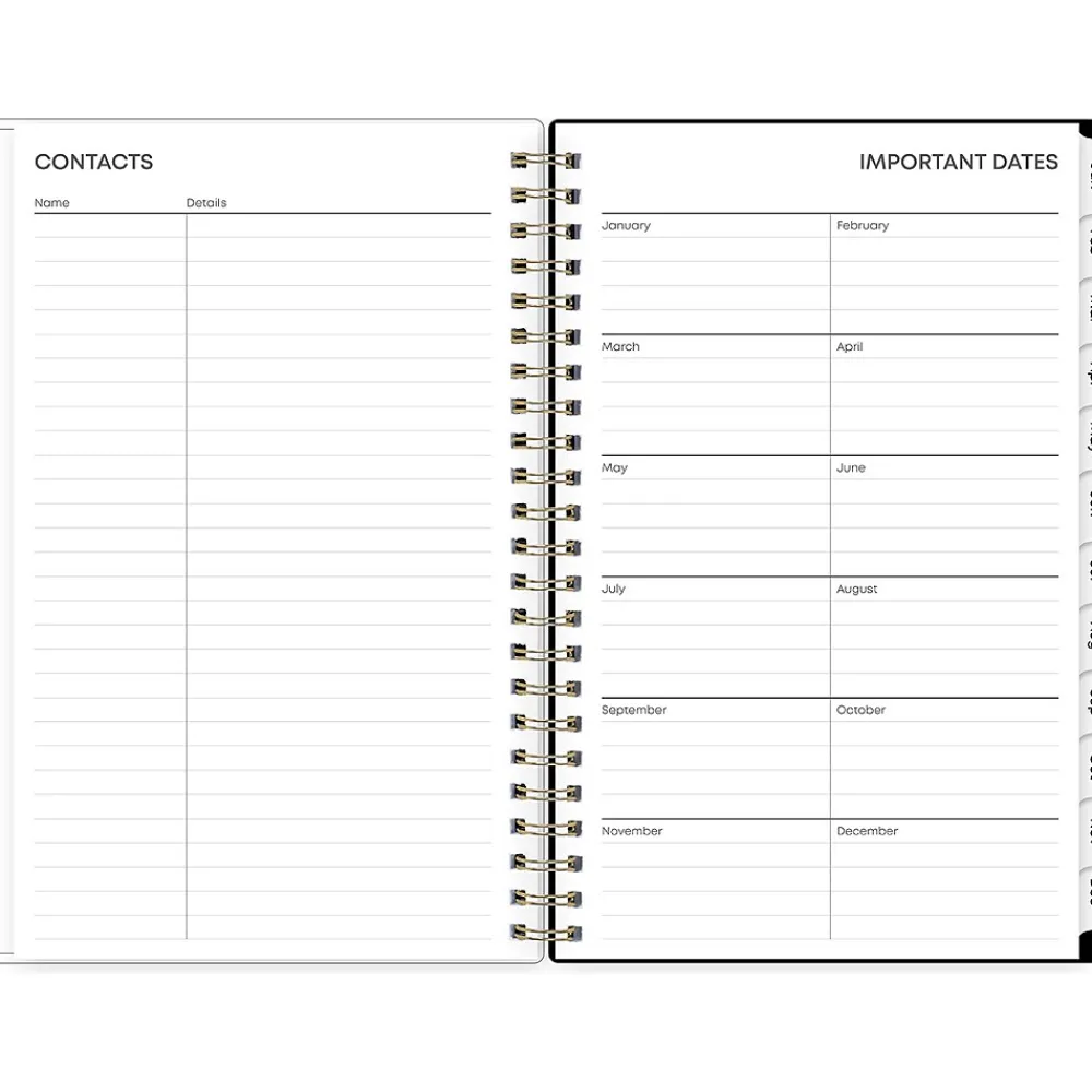 2025 Planners|Blue Sky 2025 Lolani 5" x 8" Weekly & Monthly Planner, Plastic Cover, Green/Gray (152462)
