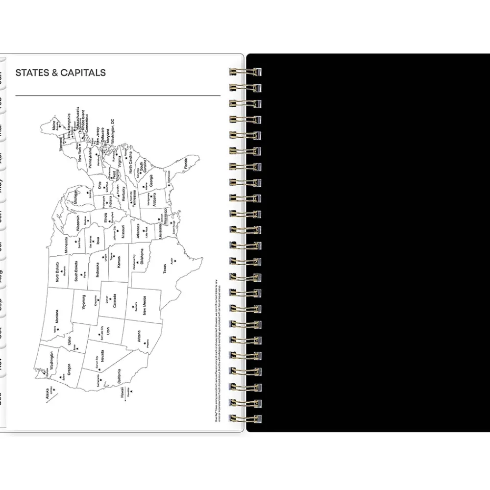 2025 Planners|Blue Sky 2025 Lolani 5" x 8" Weekly & Monthly Planner, Plastic Cover, Green/Gray (152462)