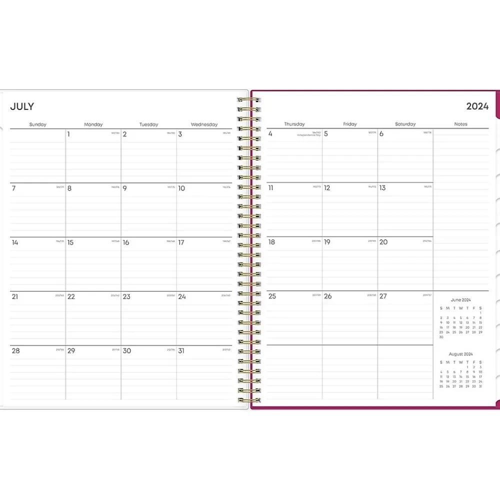 Academic Planners|Blue Sky 2024-2025 Mahalo 8.5" x 11" Academic Weekly & Monthly Planner, Plastic Cover, Multicolor (100149-A25)
