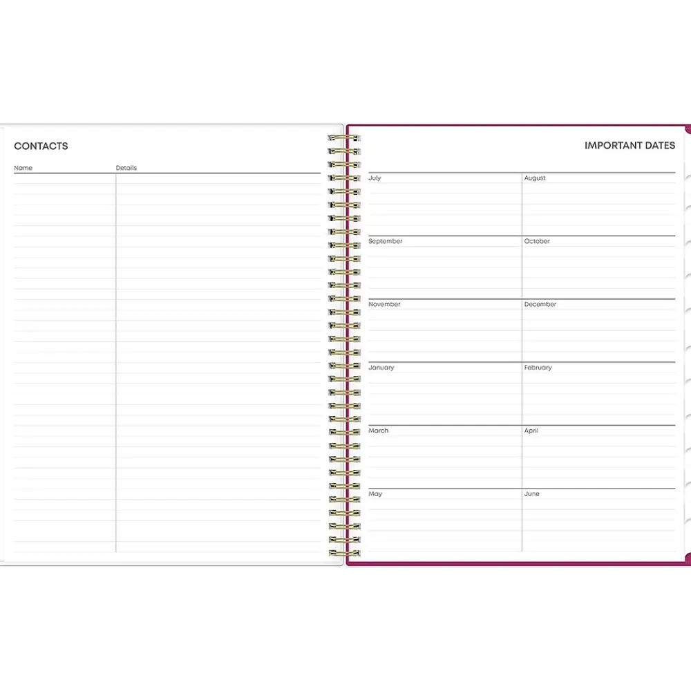 Academic Planners|Blue Sky 2024-2025 Mahalo 8.5" x 11" Academic Weekly & Monthly Planner, Plastic Cover, Multicolor (100149-A25)