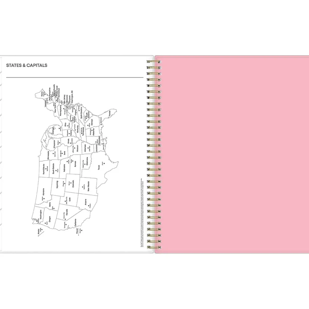 2025 Planners|Blue Sky 2025 Mimi Pink 8.5" x 11" Weekly & Monthly Planner, Plastic Cover, Pink/Dark Blue (137264-25)