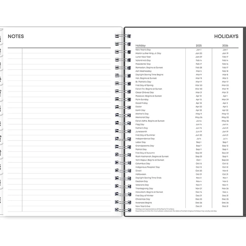 2025 Planners|Blue Sky 2025 Montauk 5" x 8" Weekly & Monthly Planner, Plastic Cover, Gray/Beige (133875-25)