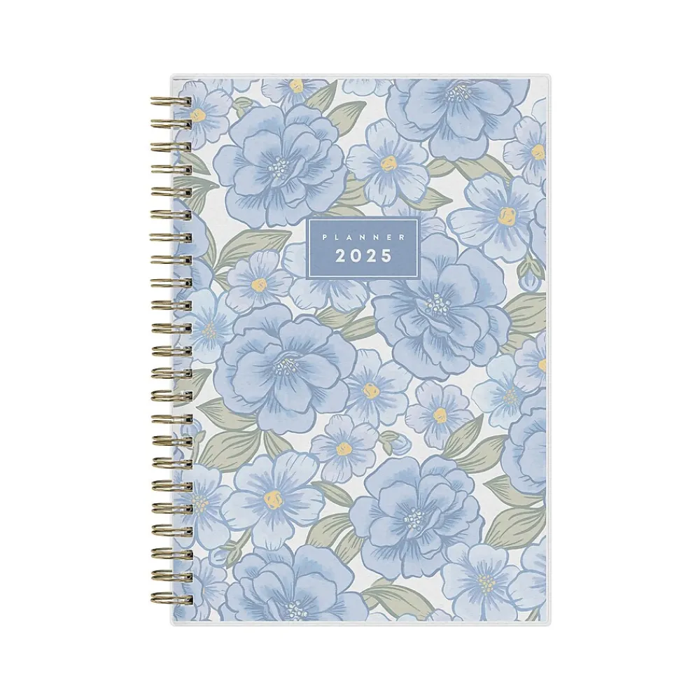 2025 Planners|Blue Sky 2025 Nalakina 5" x 8" Weekly & Monthly Planner, Plastic Cover, Blue (152240)