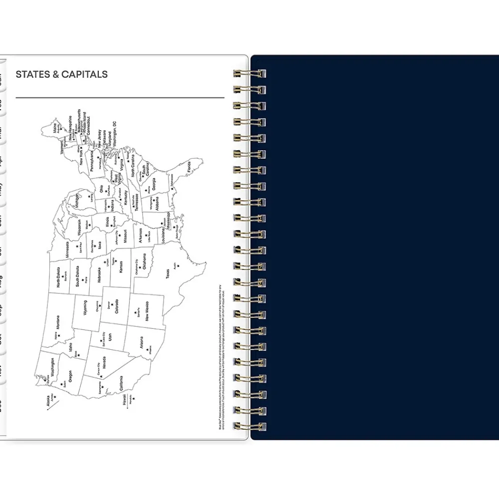 2025 Planners|Blue Sky 2025 Nightfall 5" x 8" Weekly & Monthly Planner, Plastic Cover, Multicolor (150779)