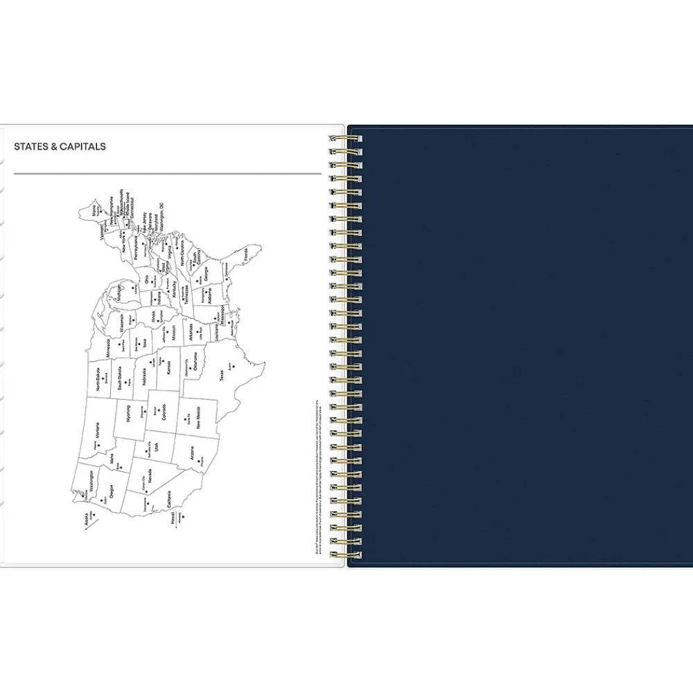 2025 Planners|Blue Sky 2025 Nightfall 8.5" x 11" Weekly & Monthly Planner, Plastic Cover, Multicolor (150545)