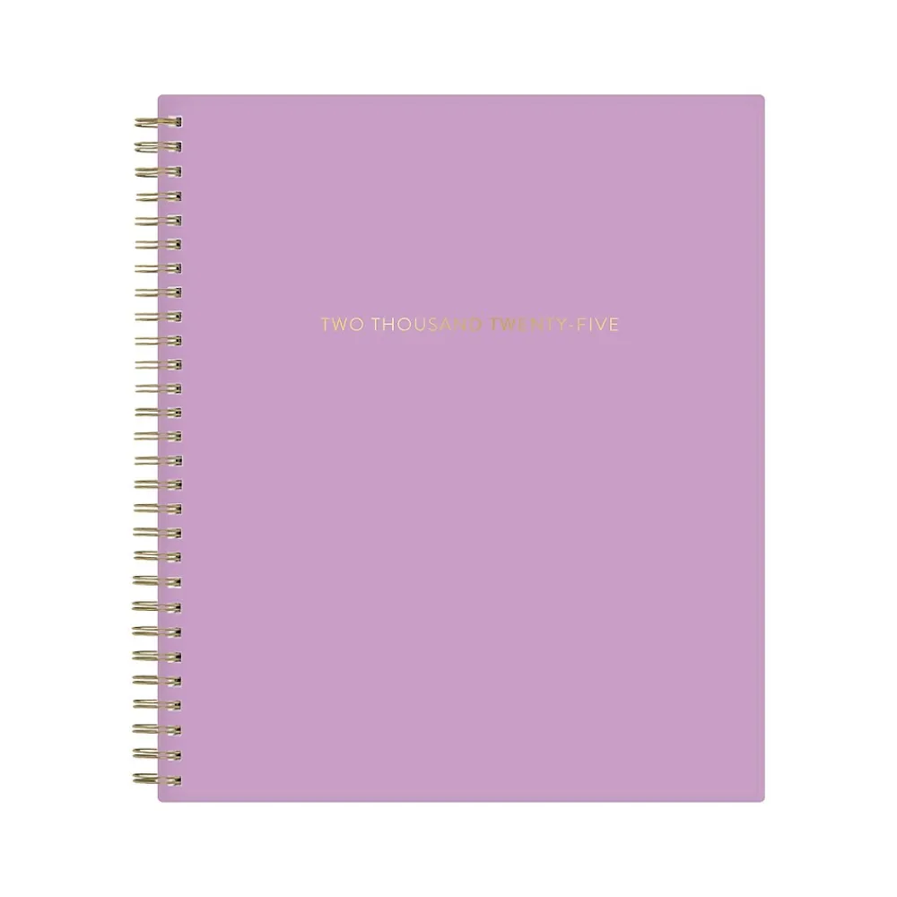 2025 Planners|Blue Sky 2025 Orchid 8" x 10" Monthly Planner, Plastic Cover, Purple (147941)