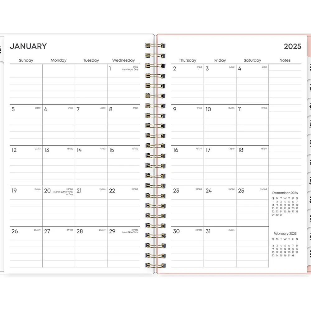 2025 Planners|Blue Sky 2025 Paradise Again 5" x 8" Weekly & Monthly Planner, Plastic Cover, Multicolor (148331)