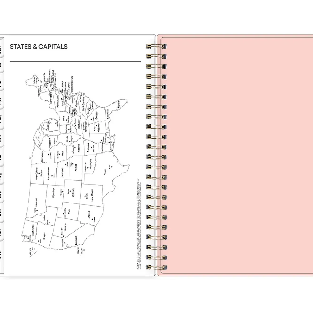2025 Planners|Blue Sky 2025 Paradise Again 5" x 8" Weekly & Monthly Planner, Plastic Cover, Multicolor (148331)