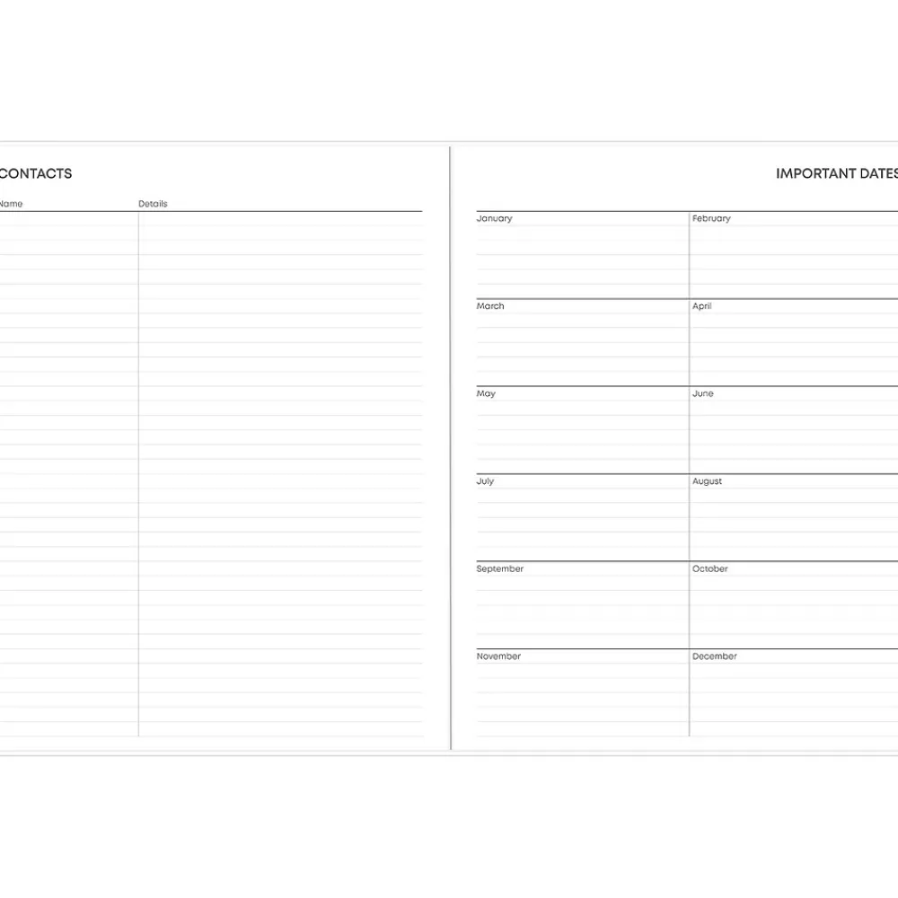 2025 Planners|Blue Sky 2025 Paradise Again 8.5" x 11" Monthly Planner, Plastic Cover, Multicolor (148459)