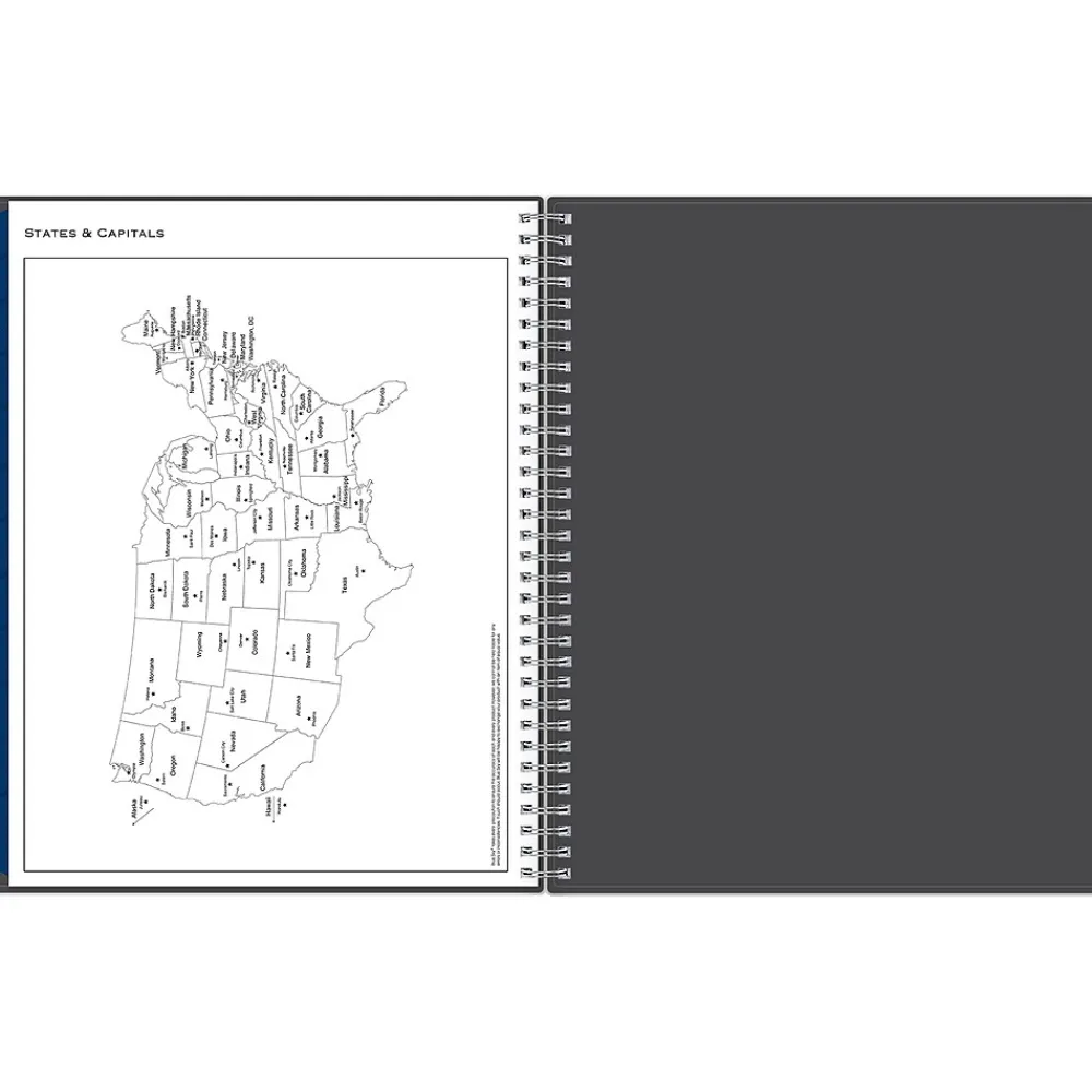 2025 Planners|Blue Sky 2025 Passages 8.5" x 11" Weekly & Monthly Appointment Book, Plastic Cover, Charcoal Gray (100009-25)
