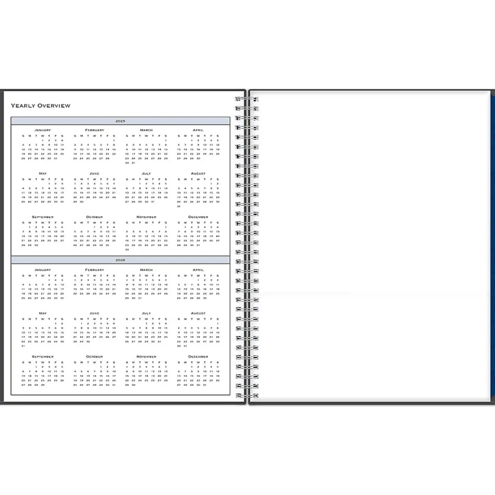 2025 Planners|Blue Sky 2025 Passages 8.5" x 11" Weekly & Monthly Planner, Plastic Cover, Charcoal Gray (100008-25)