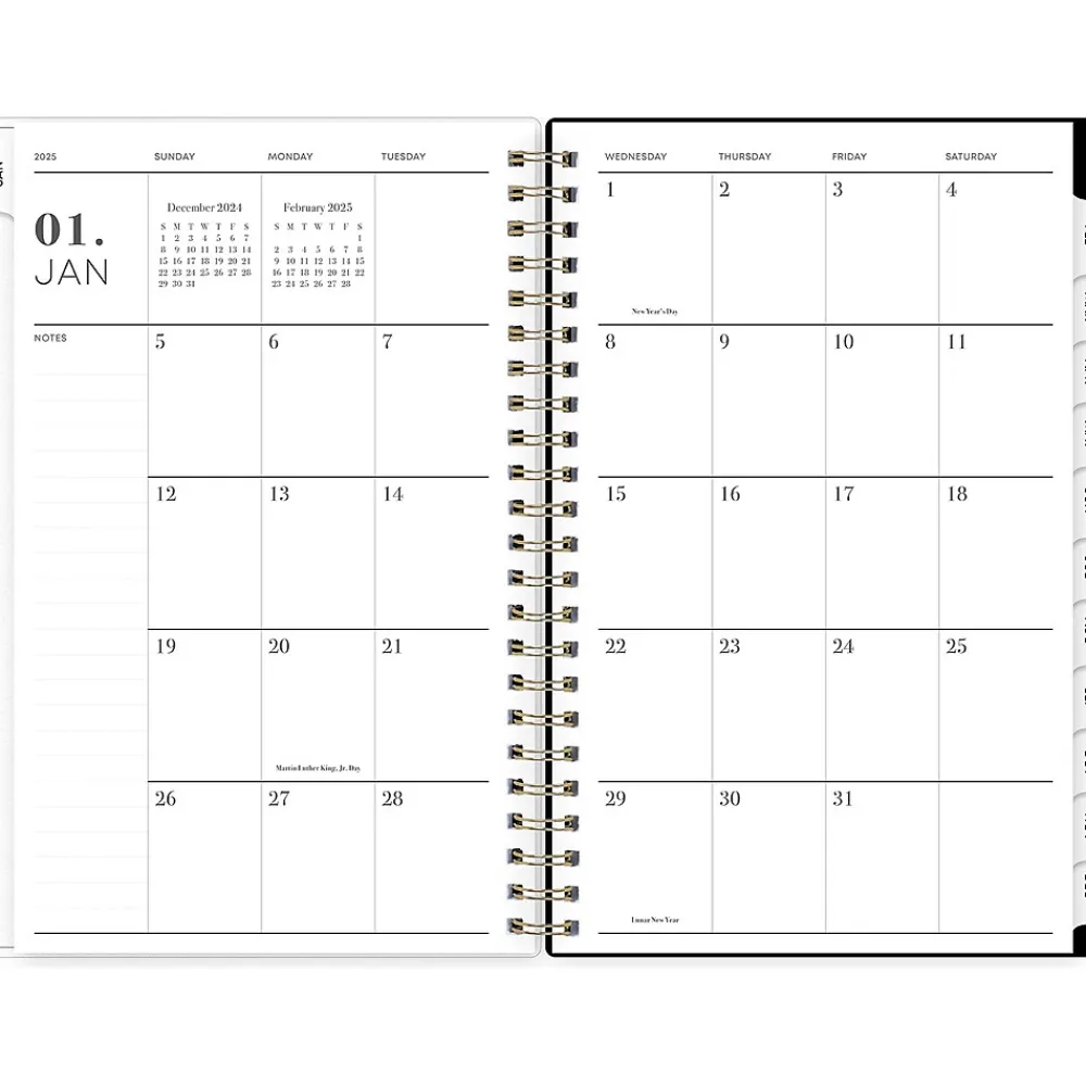 2025 Planners|Blue Sky 2025 Petiti 5" x 8" Weekly & Monthly Planner, Plastic Cover, Multicolor (152243)