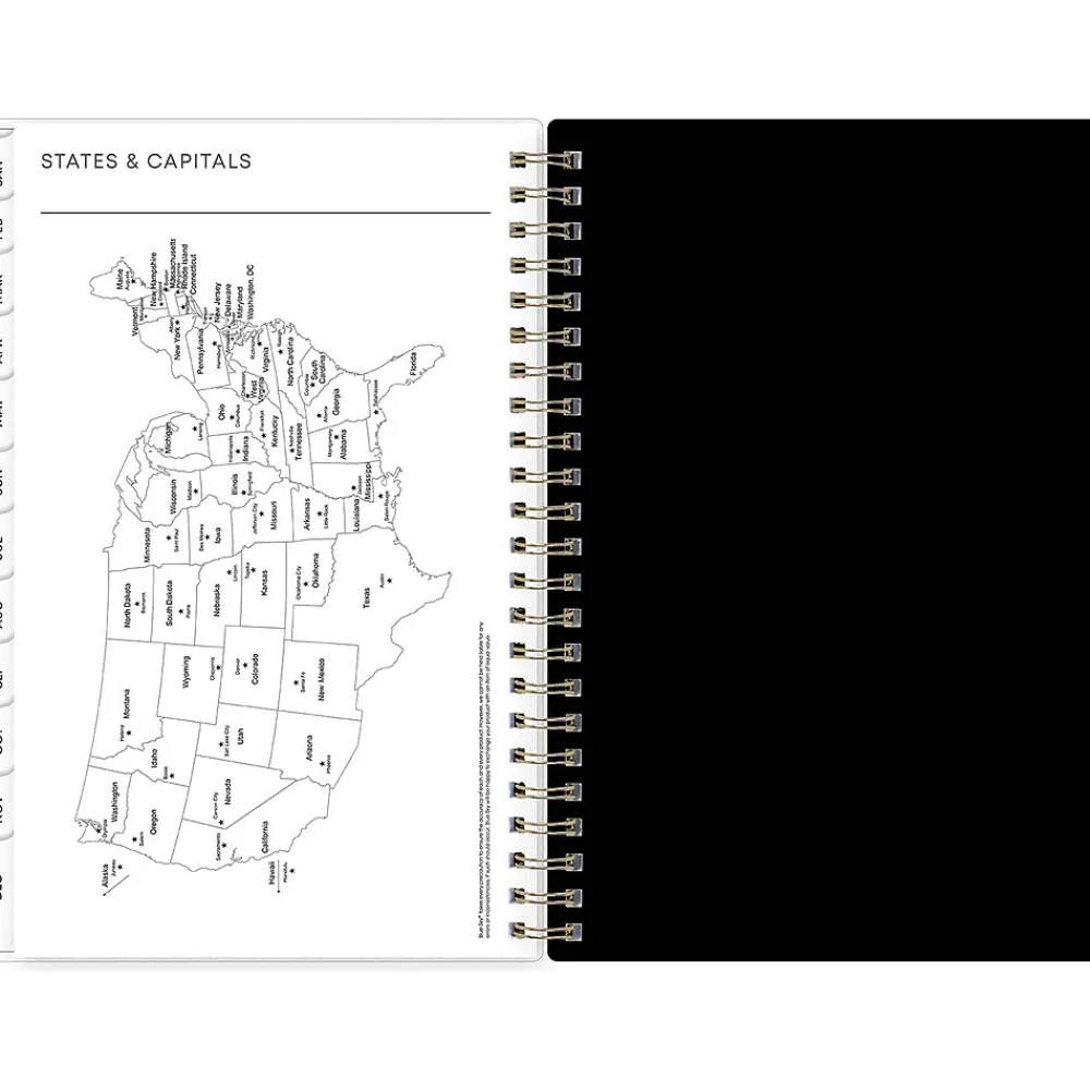 2025 Planners|Blue Sky 2025 Petiti 5" x 8" Weekly & Monthly Planner, Plastic Cover, Multicolor (152243)