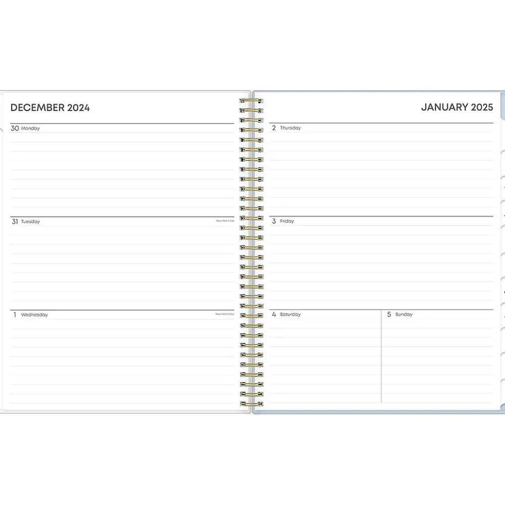 2025 Planners|Blue Sky 2025 Pooch Party 8.5" x 11" Weekly & Monthly Planner, Plastic Cover, Multicolor (152478)