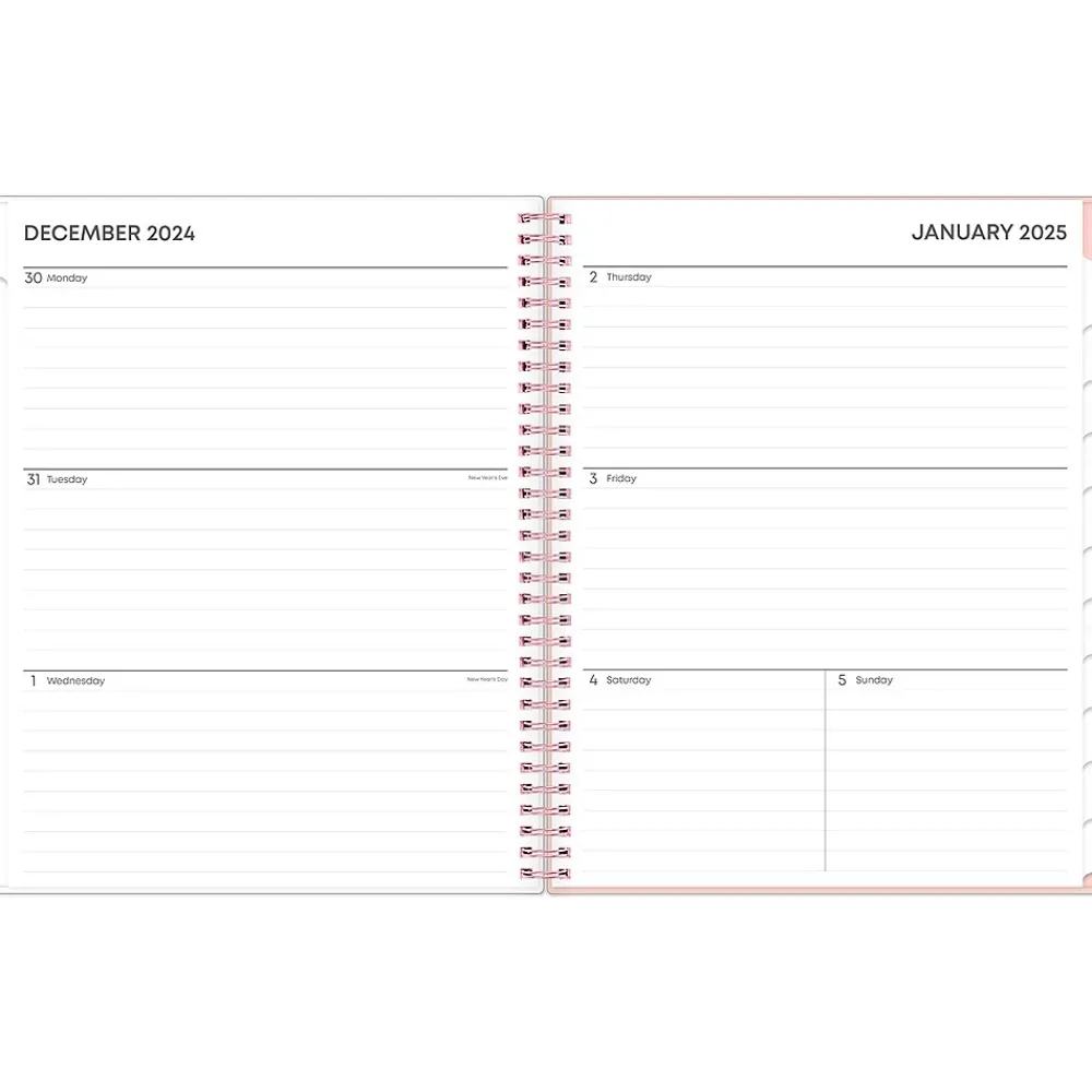 2025 Planners|Blue Sky 2025 Quilted Garden 8.5" x 11" Weekly & Monthly Planner, Plastic Cover, Multicolor (152481)