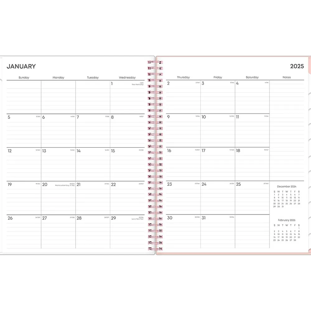 2025 Planners|Blue Sky 2025 Quilted Garden 8.5" x 11" Weekly & Monthly Planner, Plastic Cover, Multicolor (152481)