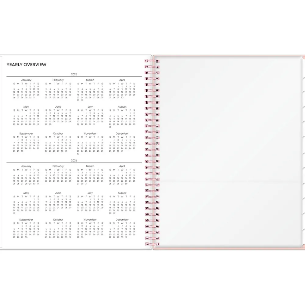 2025 Planners|Blue Sky 2025 Quilted Garden 8.5" x 11" Weekly & Monthly Planner, Plastic Cover, Multicolor (152481)