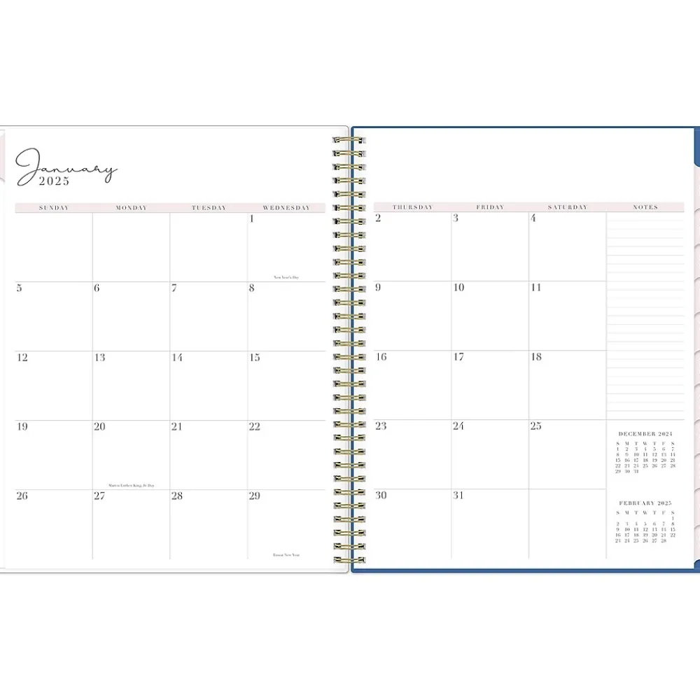 2025 Planners|Blue Sky 2025 Rachel Parcell Tressa 8.5" x 11" Weekly & Monthly Planner, Plastic Cover, Multicolor (151193)