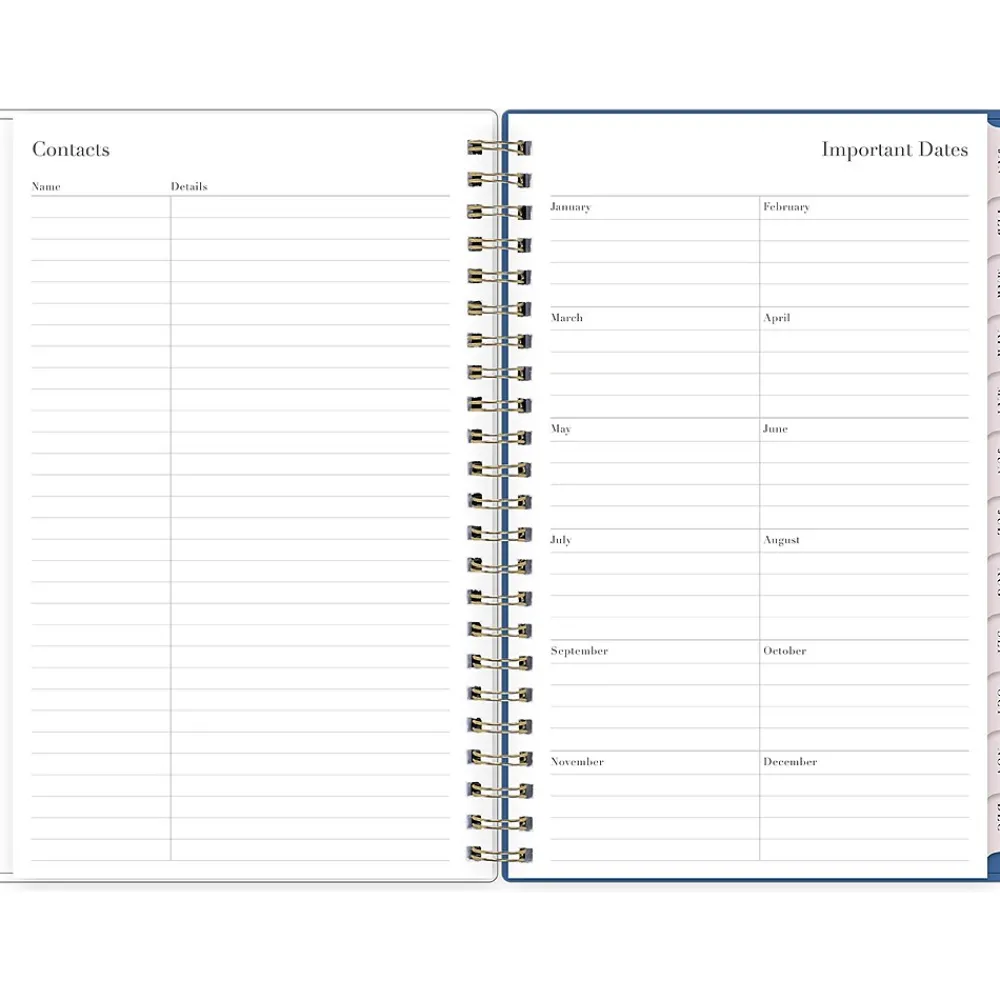 2025 Planners|Blue Sky 2025 Rachel Parcell Tressa 5" x 8" Weekly & Monthly Planner, Plastic Cover, Multicolor (151194)