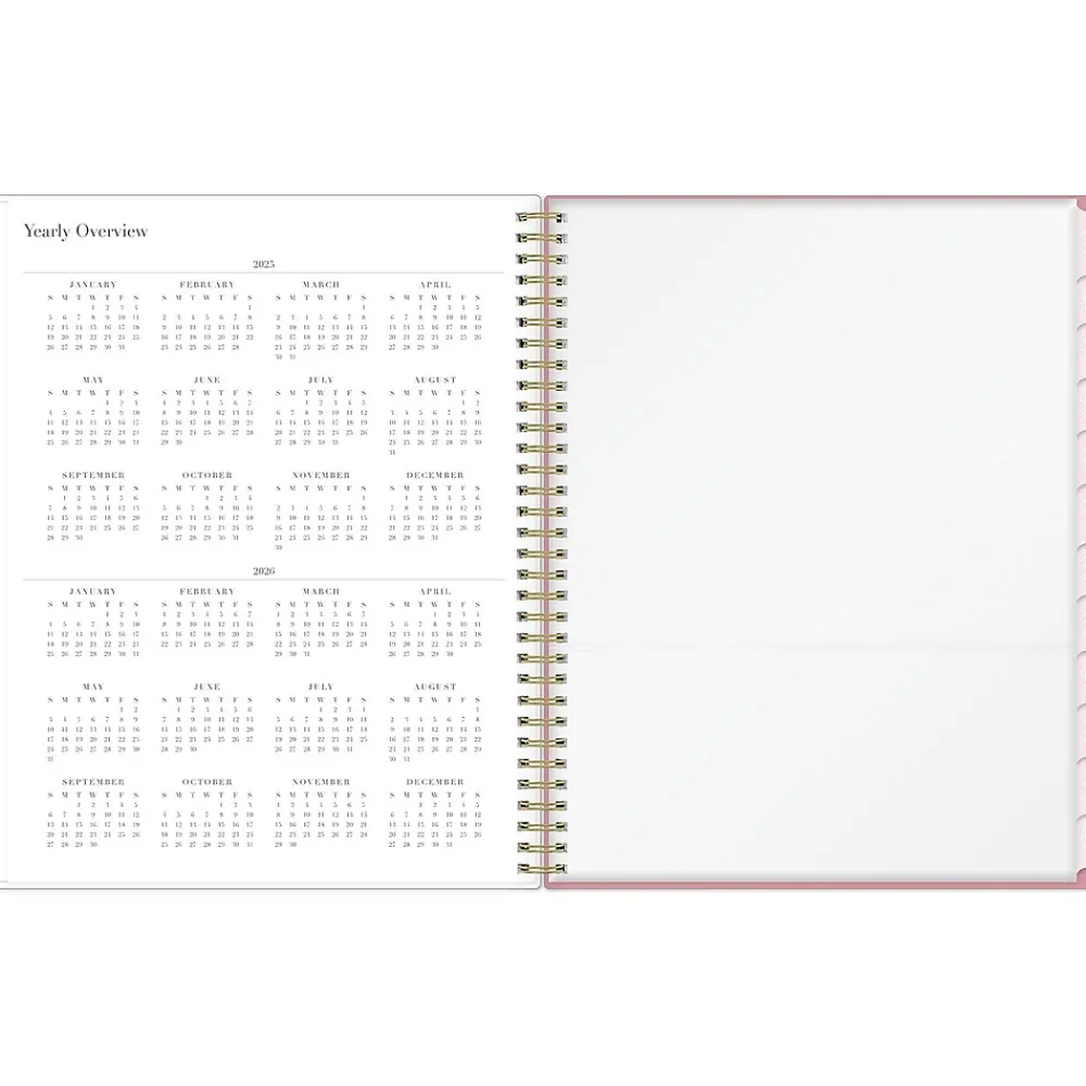 2025 Planners|Blue Sky 2025 Rachel Parcell Rose 8.5" x 11" Weekly & Monthly Planner, Plastic Cover, Multicolor (148187)