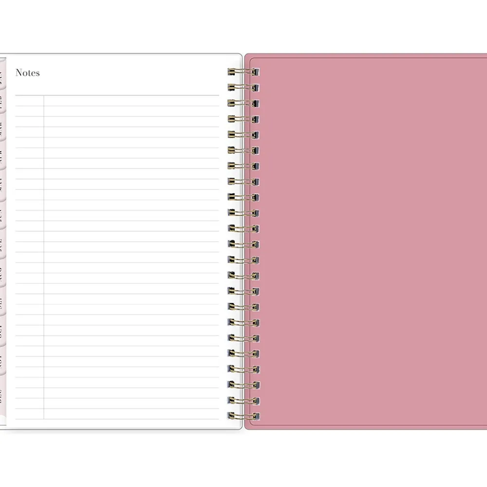 2025 Planners|Blue Sky 2025 Rachel Parcell Rose 5" x 8" Weekly & Monthly Planner, Plastic Cover, Multicolor (148189)
