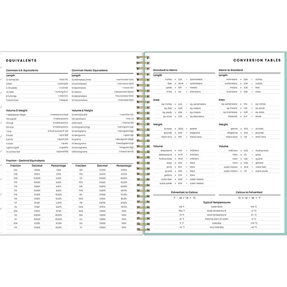 Academic Planners|Blue Sky 2024-2025 Sandra Check 8.5" x 11" Academic Weekly & Monthly Student Planner, Plastic Cover, Mint Green/White