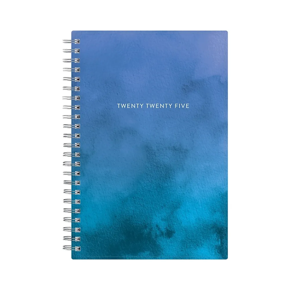 2025 Planners|Blue Sky 2025 Savoy Cool 5" x 8" Weekly & Monthly Planner, Plastic Cover, Blue (148763-25)
