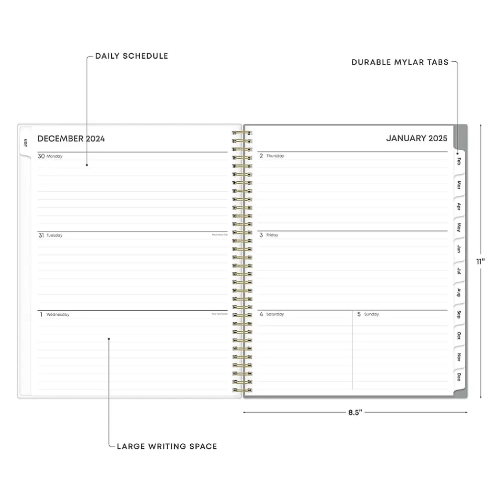 2025 Planners|Blue Sky 2025 Sophie 8.5" x 11" Weekly & Monthly Planner, Plastic Cover, Multicolor (140087-25)