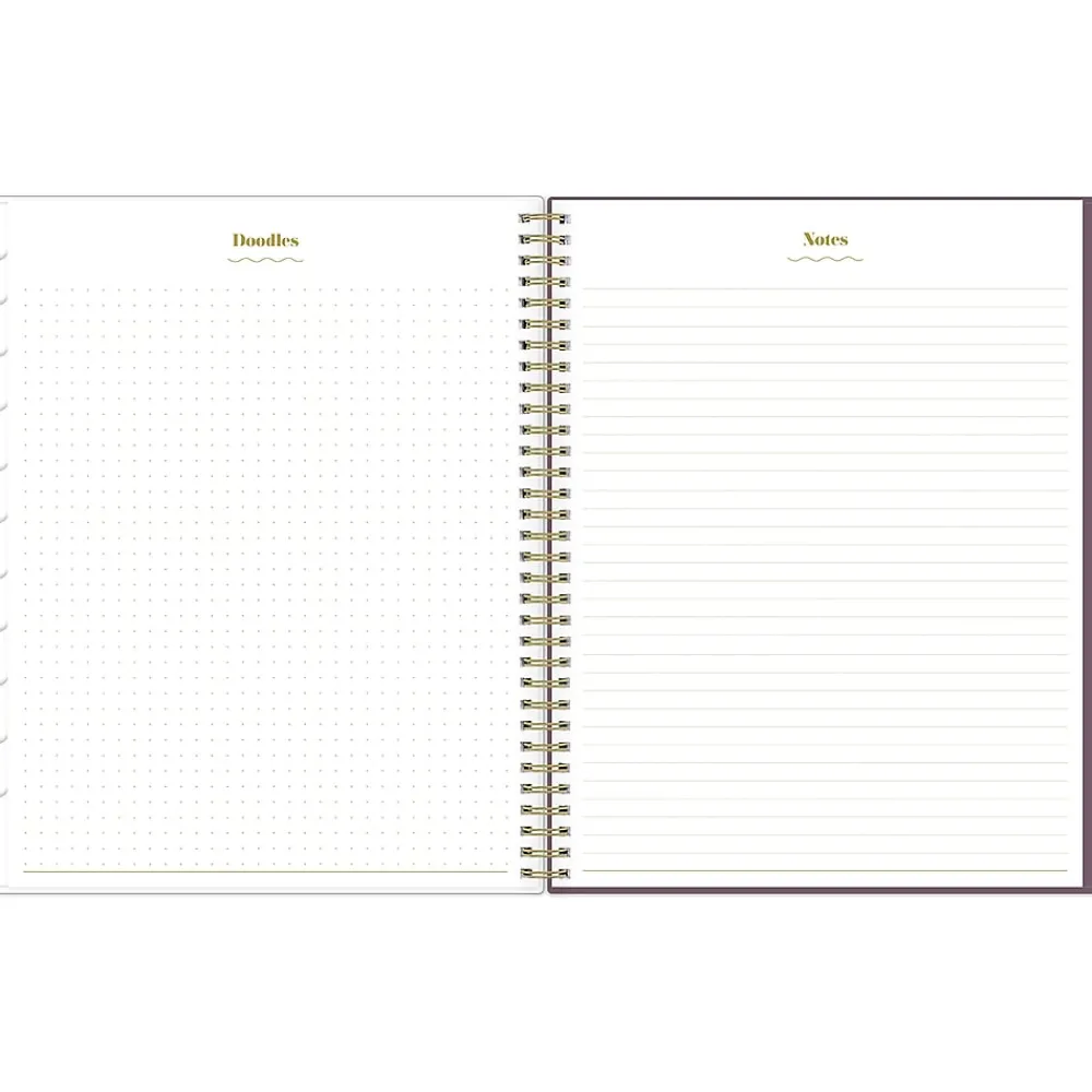 Academic Planners|Blue Sky 2024-2025 The House That Lars Built Lilac Red Floral 8.5" x 11" Academic Weekly & Monthly Planner, Plastic Cover