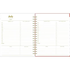 Academic Planners|Blue Sky 2024-2025 The House That Lars Built Gloria's Zinnias 8" x 10" Academic Daily & Monthly Planner, Plastic Cover